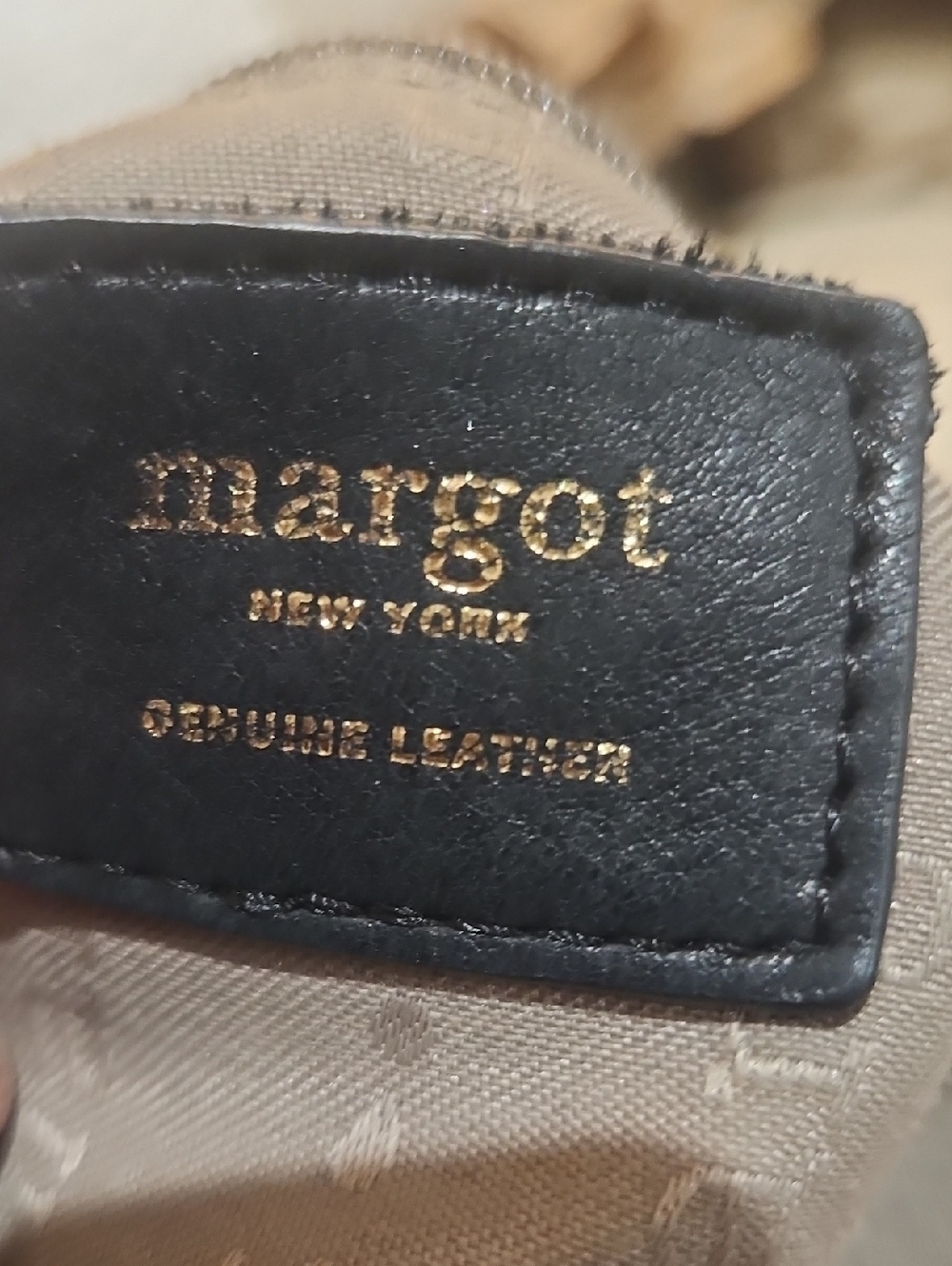 Margot New York Buttery Soft Leather & Suede Handbag Shoulder tote - Picture 8 of 9